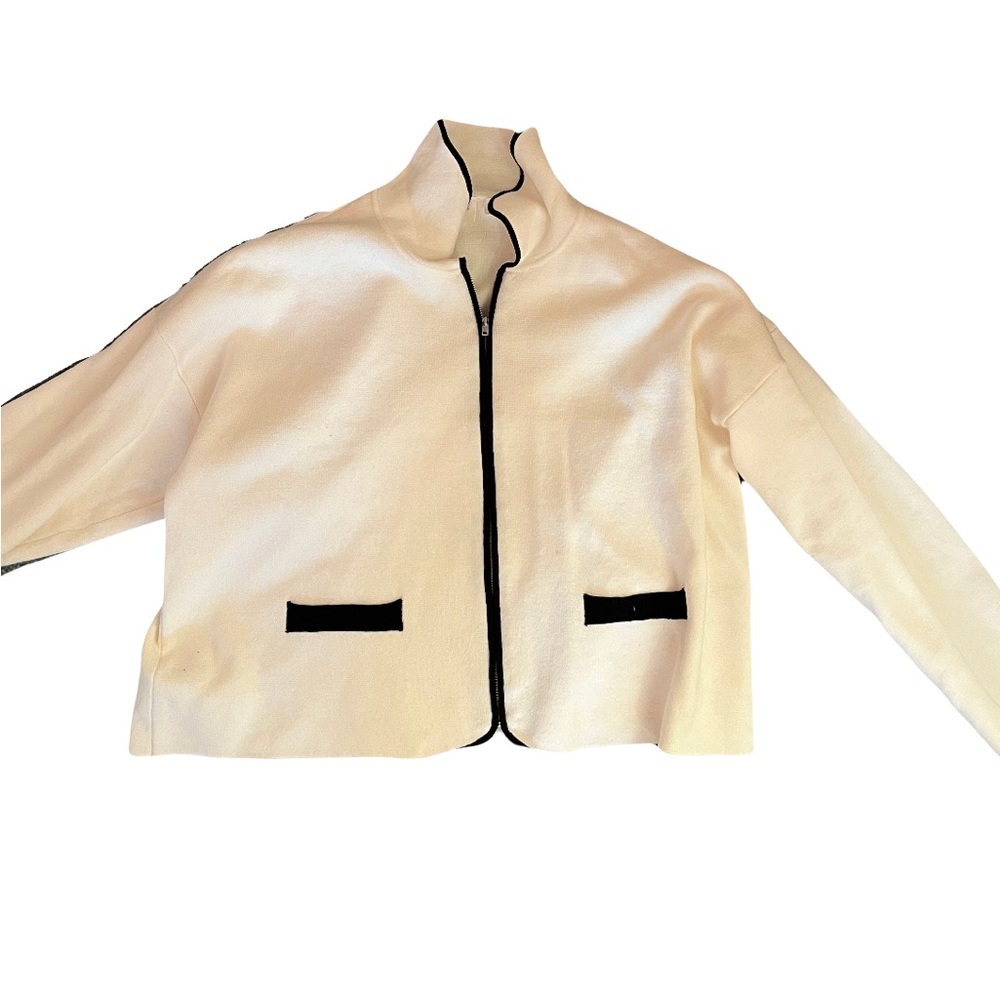 Cream Zip UP